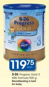 S-26 Progress Gold 3 Milk Formula-900g