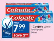 Colgate Junior Toothpaste-50ml Each