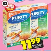 Purity Baby Cereal 1st & 2nd Foods Assorted-250g Each