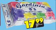 Gardinia Single Ply Toilet Rolls-8's