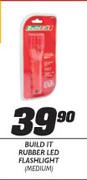 Build It Rubber Led Flashlight(Medium)