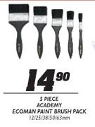 Academy Ecoman Paint Brush Pack-5 Piece
