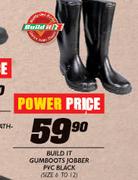 Bulid It Gumboots Jobber PVC Black