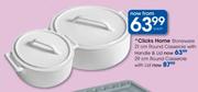 Clicks Home Round Casserole With Lid-29cm Each 