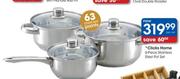 Clicks Home 6-Piece Stainless Steel Pot Set-Per Set