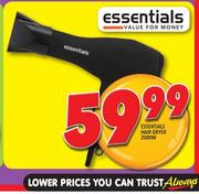 Essentials Hair Dryer-2000w