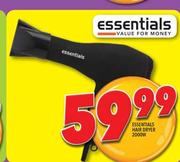 Essentials Hair Dryer-2000w