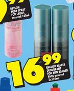 English Blazer Deodrant For Men Banded Pack Assorted-2 x 125ml