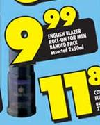 English Blazer Roll-On For Men Banded Pack Assorted-2 x 50ml