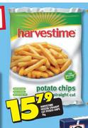 Harvestime Frozen Straight Cut Potato Chips-1kg
