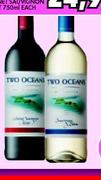 Two Oceans Sauvignon Blanc/Cabernet Sauvignon Merlot-750ml Each