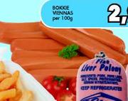 Deli Bokkie Viennas Per-100g