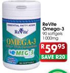 ReVite Omega-3 90 Softgets-1000mg