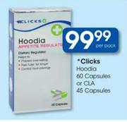 Clicks Hoodia Capsules-60's Or CLA Capsules-45's Per Pack