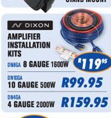 N Dixon 2000W 4 Gauge Amplifier Installation Kits