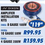 N Dixon 1600W 8 Gauge Amplifier Installation Kits