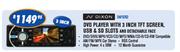 Dixon DVD Player With 3 Inch TFT Screen,USB & SD Slots