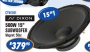 N-Dixon 500W 15" Subwoofer