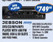 Jebson DVD/CD/MP4/MP3 Player