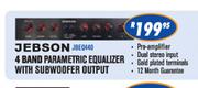 Jebson 4 Band Parametric Equalizer With Subwoofer Output