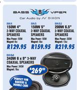 N-Dixon 150W  5" 2-Way Coaxial Speakers