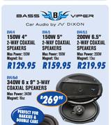 N-Dixon 150W  4" 2-Way Coaxial Speakers