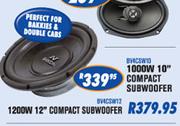 N-Dixon 1200W 12" Compact Subwoofer