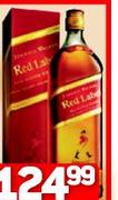 Johnnie Walker Red Label-750ml Each