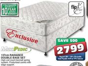 Max Pedic 137cm Radiance Double Base Set