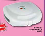 Essentials 2 Slice Sandwitch Maker