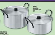 4 Piece Diamond Catering Pot Set