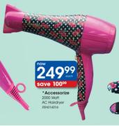 Accessorize 2000W AC Hairdryer-RSHO14016