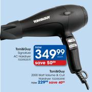 Toni&Guy 2000W Volume & Curl Hairdryer-TGDR5359E