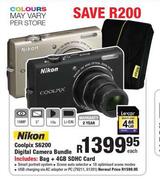 Nikon Coolpix S6200 Digital Camera Bundle