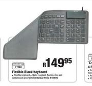Flexible Black Keyboard