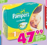 Pampers New Baby Disposable Nappies-27's Per Pack