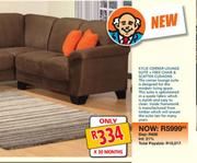 Kylie Corner Lounge Suite + Free Chair & Scatter Cushions