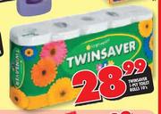 Twinsaver 1-Ply Toilet Rolls-10's