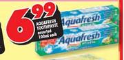 Aquafresh Toothpaste Assorted-100ml Each