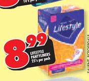 Lifestyle Pantyliners-25's Per Pack