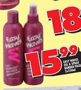 Easy Waves Gel & Spray Banded Pack-2 x 250ml