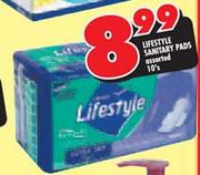 Lifestyle Sanitary Pads Assorted-10's