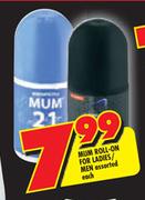 Mum Roll-On For Ladies/Men Assorted-Each