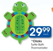 Clicks Tertle Bath Thermometer-Each
