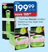 Garnier Youthful Radiance Day, Night & Eye Cream