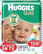 Huggies Gold Jumbo Packs-82/70/62/58 per pack