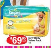 Pampers New Baby Value Pack-42 each