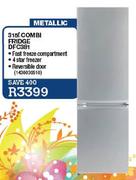 Defy Metallic Combi Fridge (DFC381)-315l