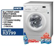 LG White Front Load Direct Drive Washing Machine (F1256QD)-5kg