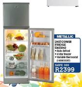 Defy Metallic Combi Fridge (DAD252)-240l